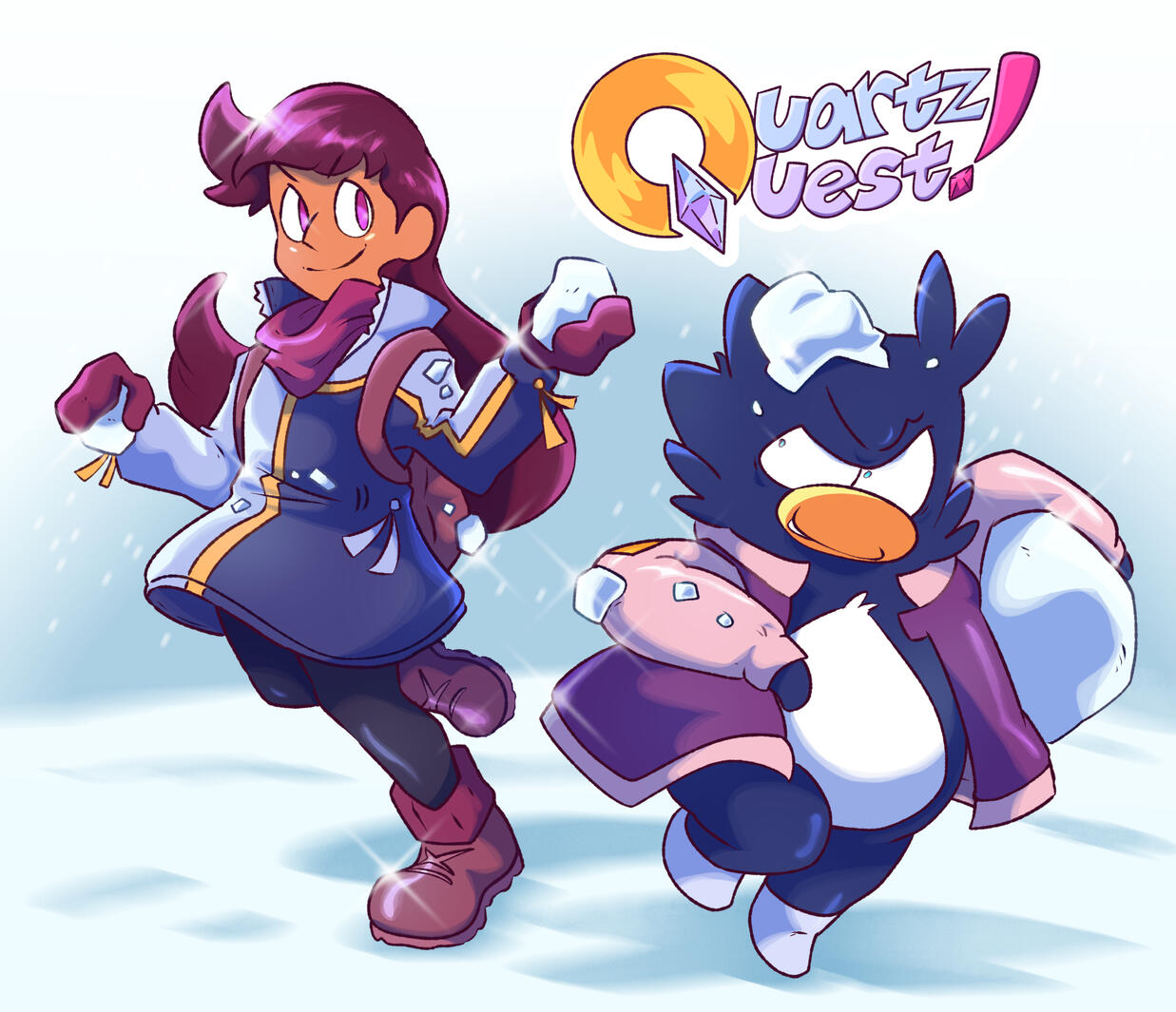Quartz Quest Winter Illustration